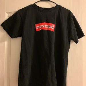 Supreme X Comme Des Garcons Box Logo Tee